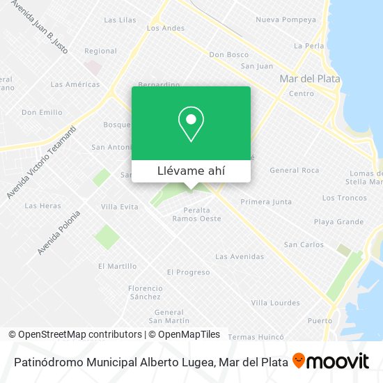 Mapa de Patinódromo Municipal Alberto Lugea