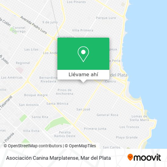 Mapa de Asociación Canina Marplatense