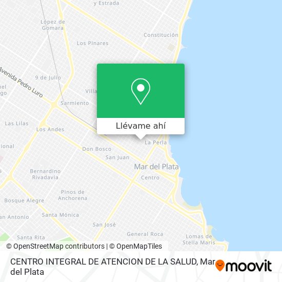 Mapa de CENTRO INTEGRAL DE ATENCION DE LA SALUD