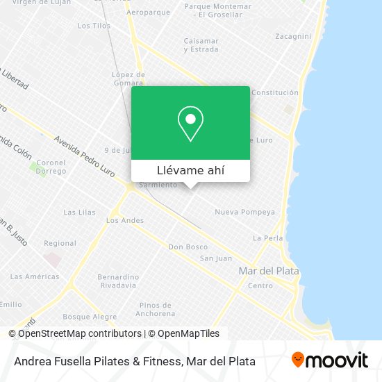 Mapa de Andrea Fusella Pilates & Fitness