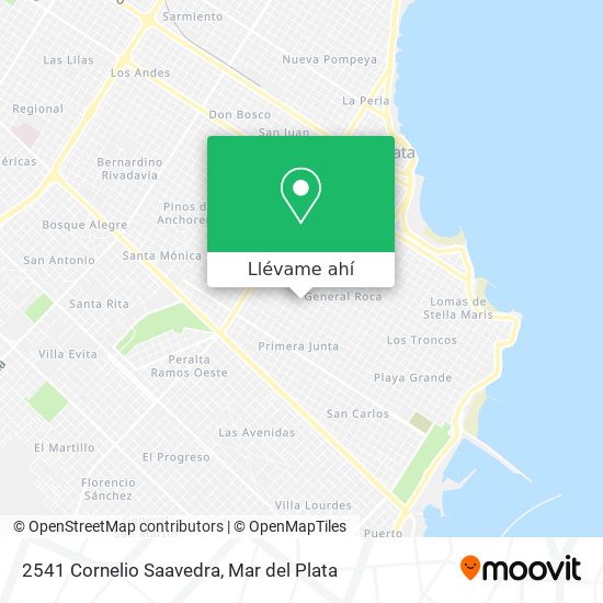 Mapa de 2541 Cornelio Saavedra