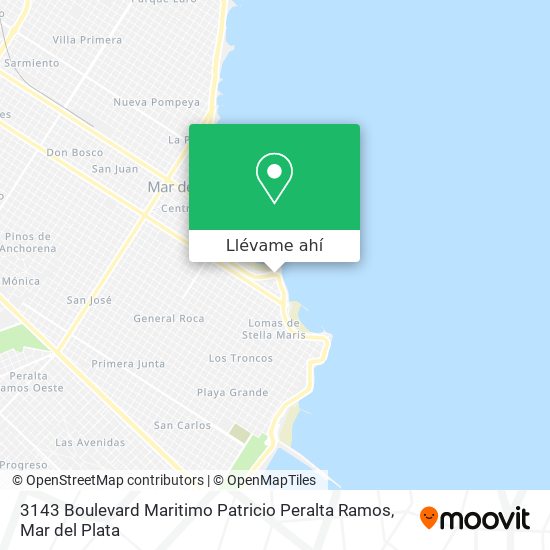 Mapa de 3143 Boulevard Maritimo Patricio Peralta Ramos