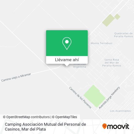 Mapa de Camping Asociación Mutual del Personal de Casinos