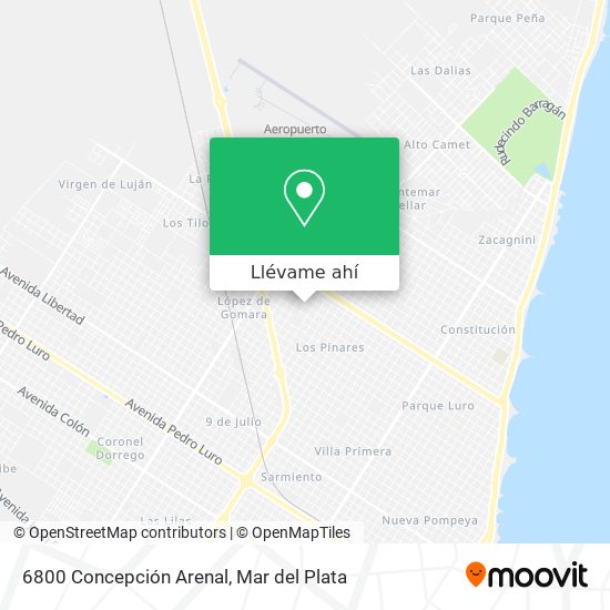 Mapa de 6800 Concepción Arenal
