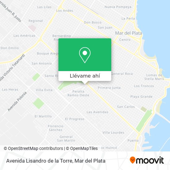 Mapa de Avenida Lisandro de la Torre