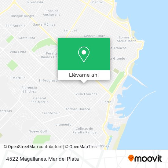 Mapa de 4522 Magallanes