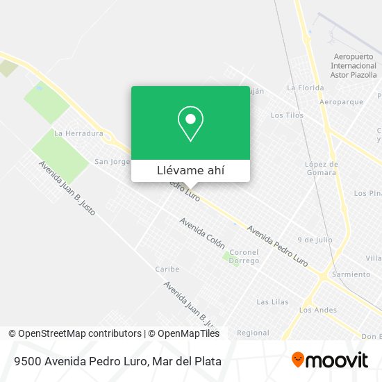 Mapa de 9500 Avenida Pedro Luro