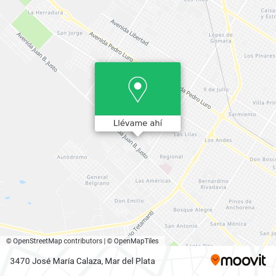 Mapa de 3470 José María Calaza