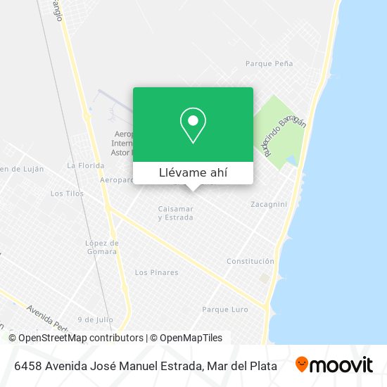 Mapa de 6458 Avenida José Manuel Estrada