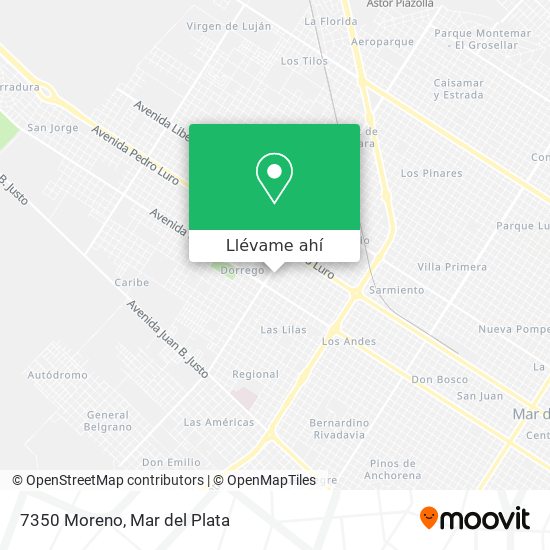Mapa de 7350 Moreno