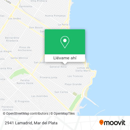 Mapa de 2941 Lamadrid