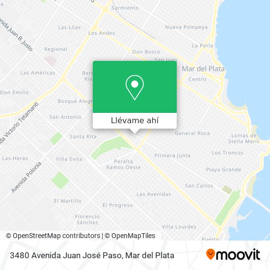 Mapa de 3480 Avenida Juan José Paso