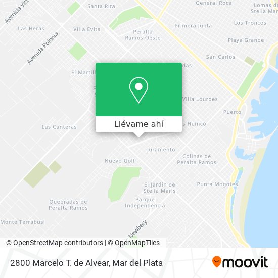 Mapa de 2800 Marcelo T. de Alvear