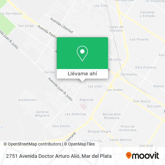 Mapa de 2751 Avenida Doctor Arturo Alió