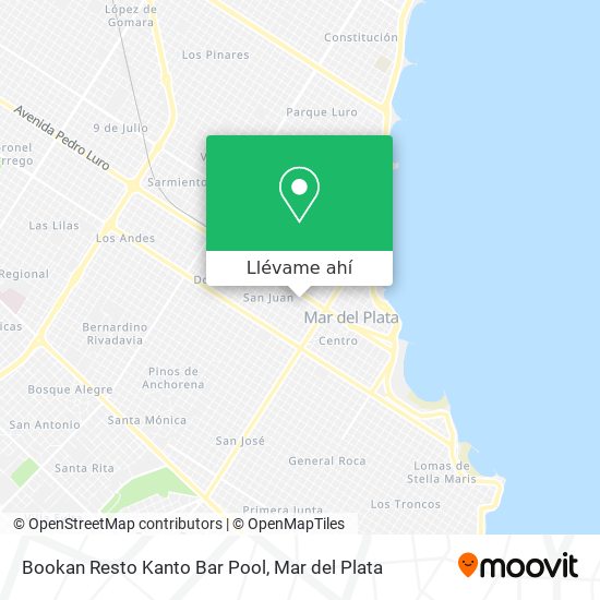 Mapa de Bookan Resto Kanto Bar Pool