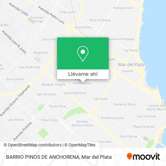 Mapa de BARRIO PINOS DE ANCHORENA