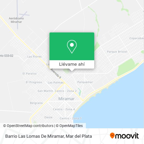 Mapa de Barrio Las Lomas De Miramar