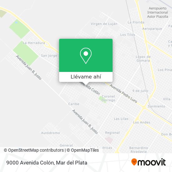 Mapa de 9000 Avenida Colón