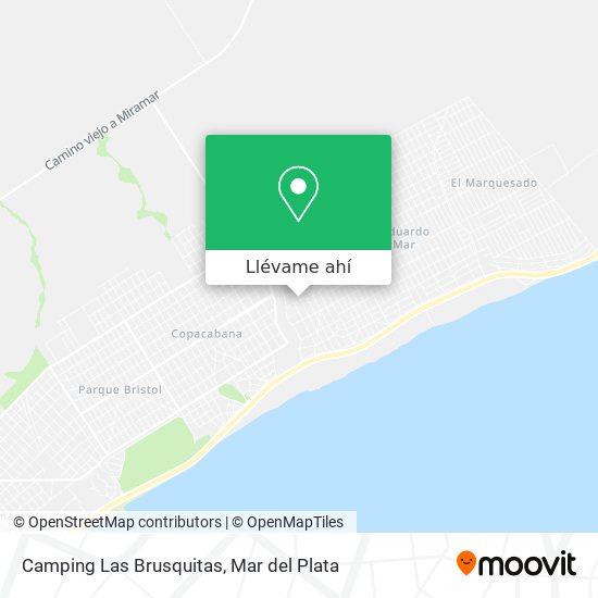 Mapa de Camping Las Brusquitas