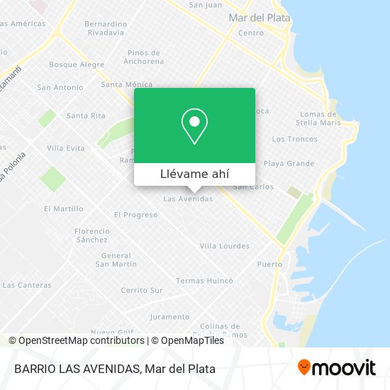 Mapa de BARRIO LAS AVENIDAS