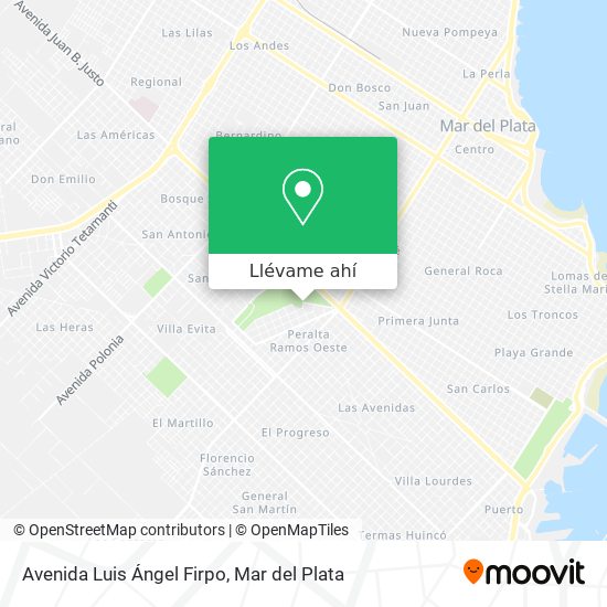 Mapa de Avenida Luis Ángel Firpo