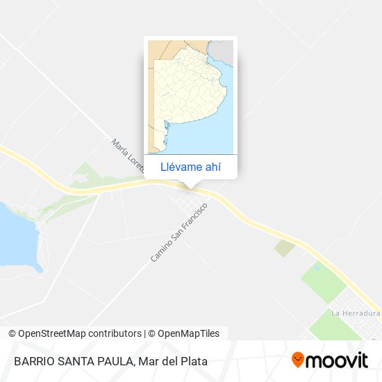 Mapa de BARRIO SANTA PAULA
