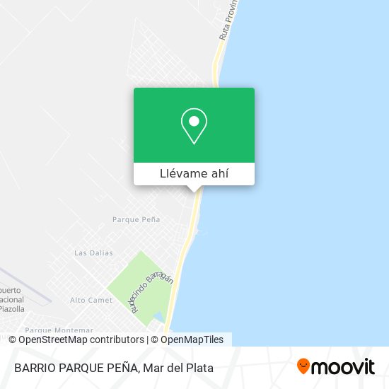 Mapa de BARRIO PARQUE PEÑA