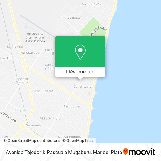 Mapa de Avenida Tejedor & Pascuala Mugaburu