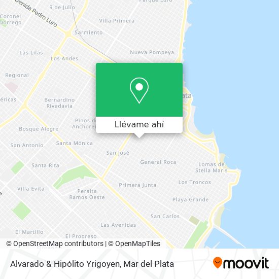 Mapa de Alvarado & Hipólito Yrigoyen