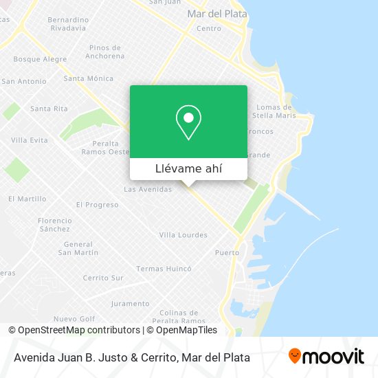 Mapa de Avenida Juan B. Justo & Cerrito