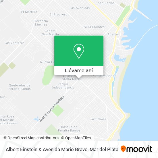 Mapa de Albert Einstein & Avenida Mario Bravo