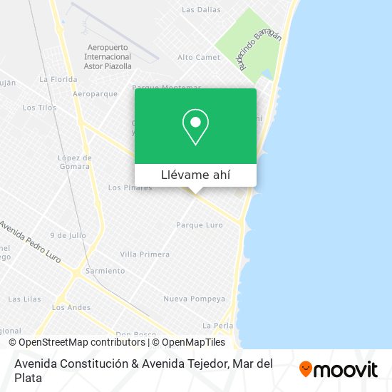 Mapa de Avenida Constitución & Avenida Tejedor
