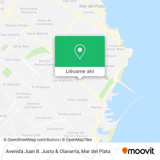 Mapa de Avenida Juan B. Justo & Olavarría