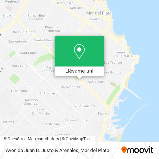 Mapa de Avenida Juan B. Justo & Arenales