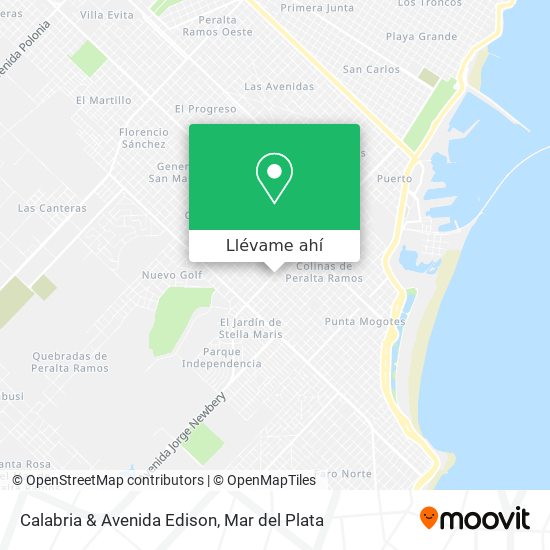 Mapa de Calabria & Avenida Edison