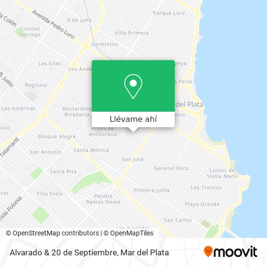 Mapa de Alvarado & 20 de Septiembre