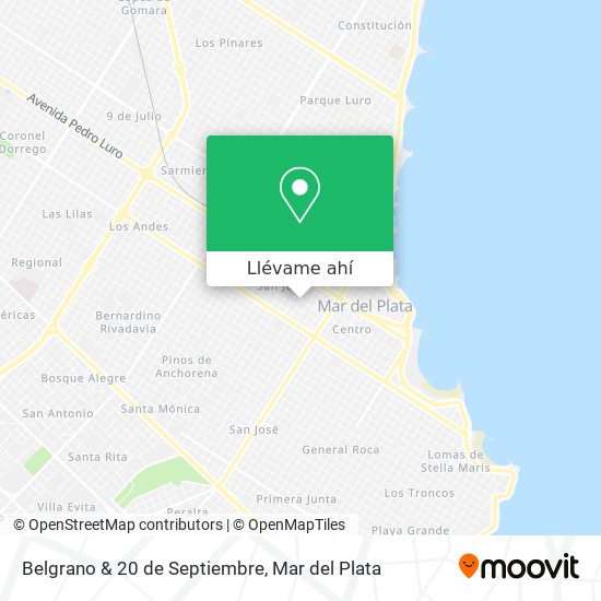 Mapa de Belgrano & 20 de Septiembre