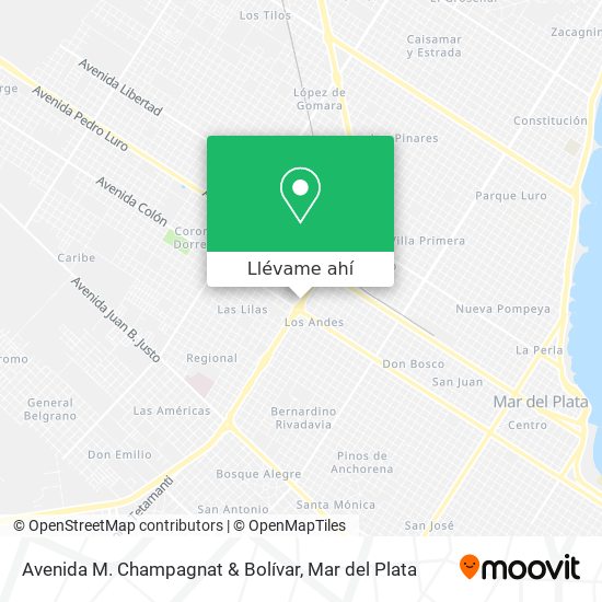 Mapa de Avenida M. Champagnat & Bolívar