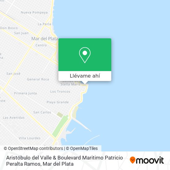Mapa de Aristóbulo del Valle & Boulevard Maritimo Patricio Peralta Ramos