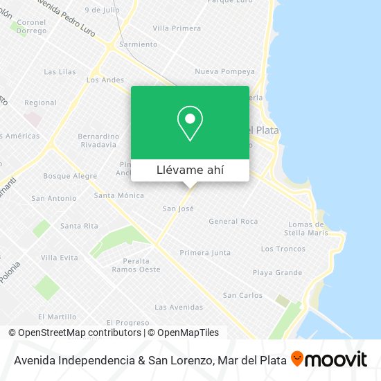 Mapa de Avenida Independencia & San Lorenzo