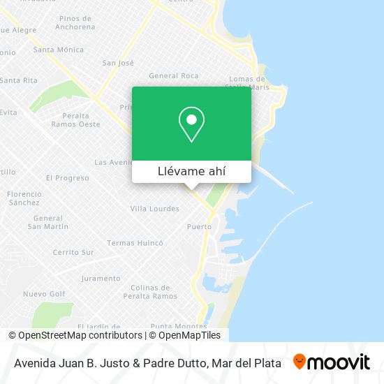 Mapa de Avenida Juan B. Justo & Padre Dutto