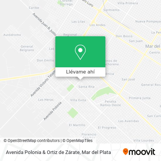 Mapa de Avenida Polonia & Ortiz de Zárate