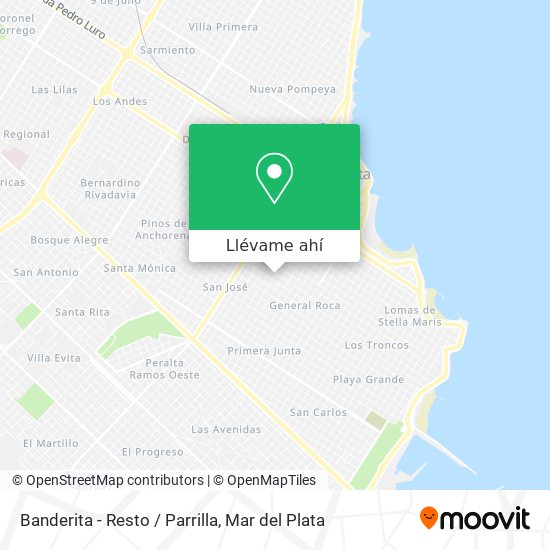 Mapa de Banderita - Resto / Parrilla