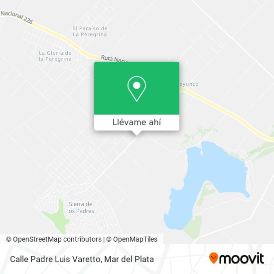 Mapa de Calle Padre Luis Varetto