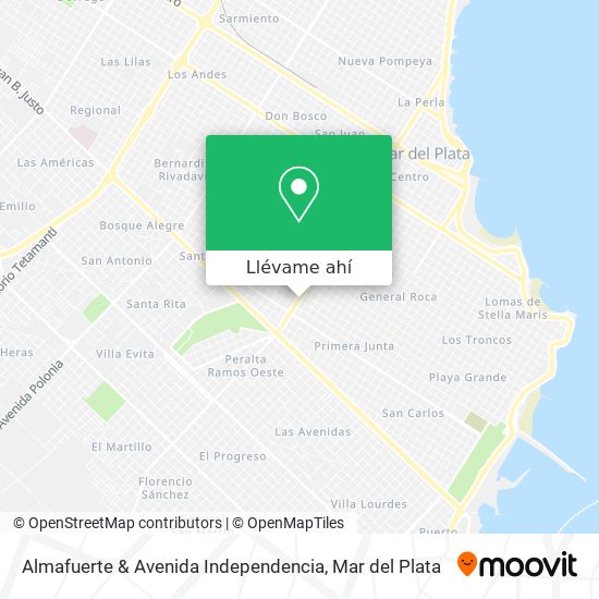 Mapa de Almafuerte & Avenida Independencia