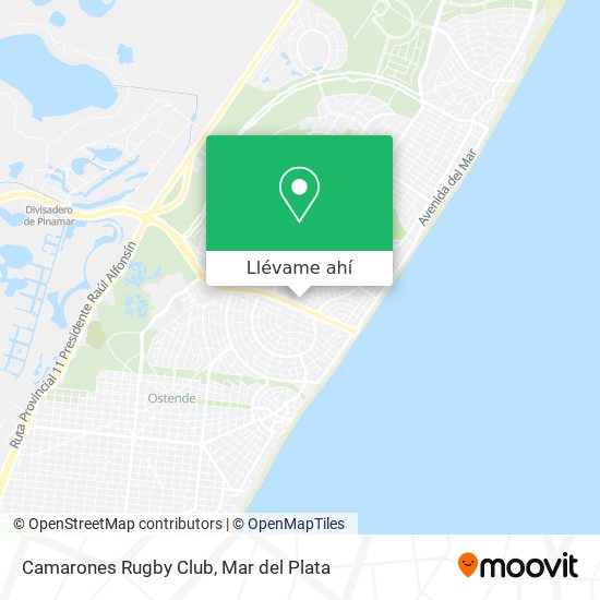 Mapa de Camarones Rugby Club