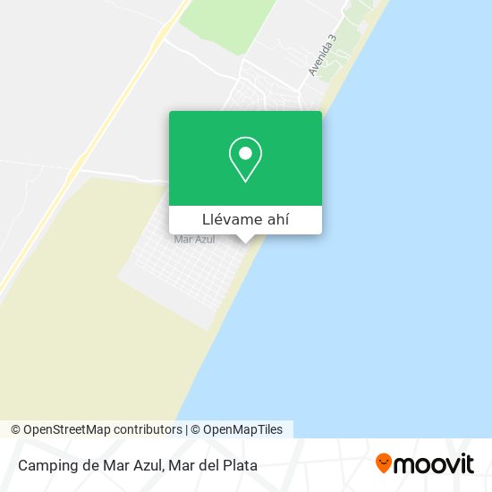 Mapa de Camping de Mar Azul