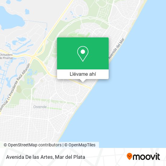 Mapa de Avenida De las Artes