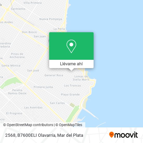 Mapa de 2568, B7600ELI Olavarría