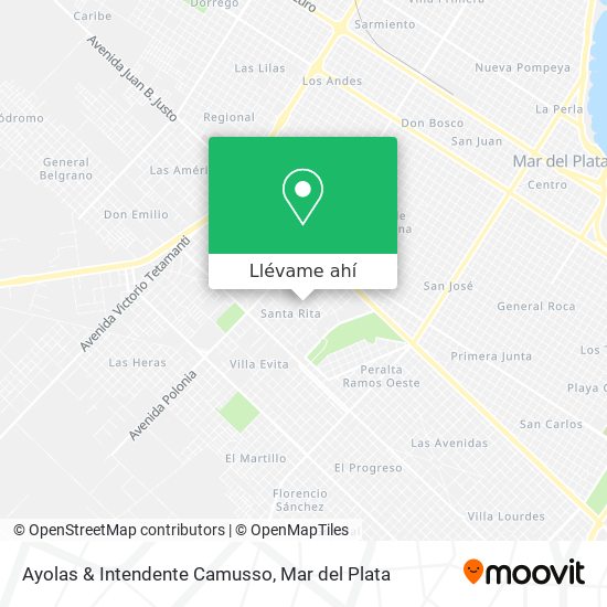 Mapa de Ayolas & Intendente Camusso